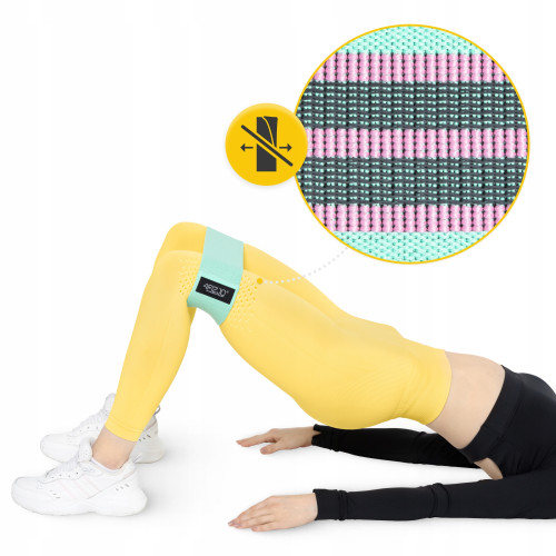 Резинка для фитнеса  4FIZJO Hip Band 3 шт Mix - фото №6